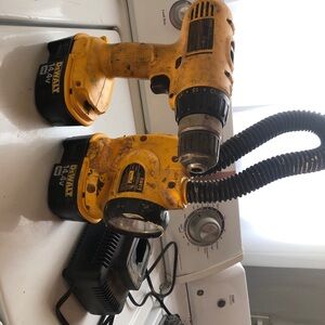 Yellow Cordless Drill Set
